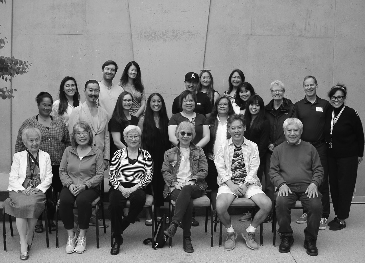 From left. Front row: Mary Kitagawa, Vivian Wakabayashi Rygnestad, Masako Fukawa, Connie Kadota, Greg Miyanaga, Tosh Kitagawa. Second row: Sachia Hussey, Testuro Shigematsu, Larissa Kondo, Kelly Enns, Debbie Jiang, Melanie Miki, Kaitlin Minato, Carole Wilson, Mike Perry-Wittingham, Susanne Tabata. Third row: Mika Phillips, Nicholas Allan, Tamiko Nicholson, Mori Hamilton, Tawnya Kozuki, Makiko Johnston, Dominique Bautista.